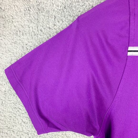 Footjoy Shirt Men Large Purple Golf Polo Golfer FJ Stretch Preppy The Highlands - Picture 6 of 14